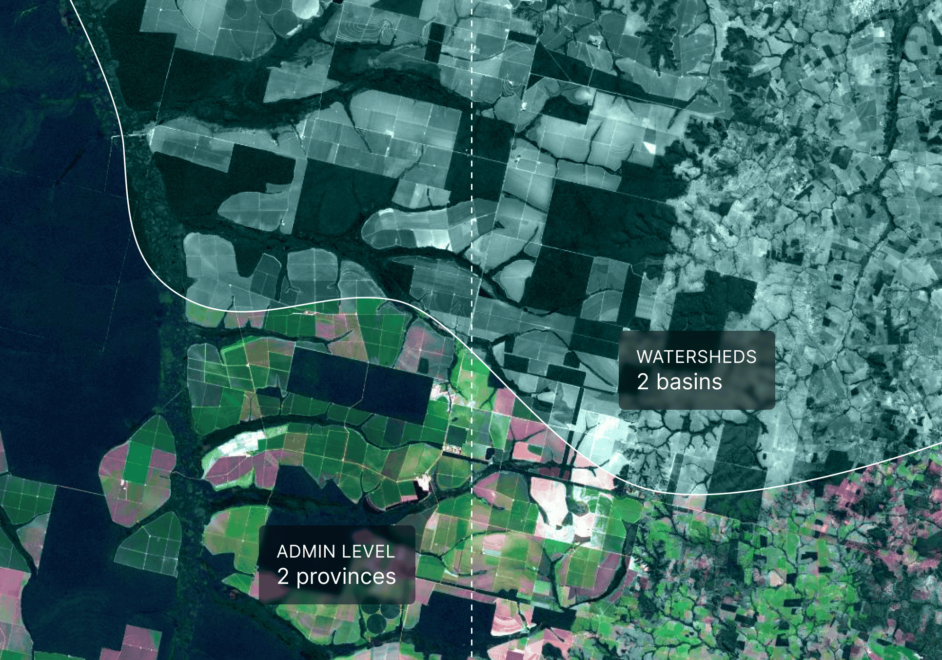 Reframing geography: a sourcing region redrawn as an ecological fingerprint of the variables driving exposure.